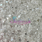 Crystal Metallic Chunky Glitter - White Glitter